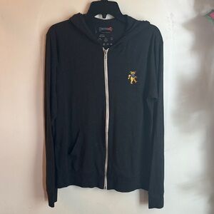 Grateful Dead | “DeadHead” Dancing Embroidered Bear  Zip Up Sz L